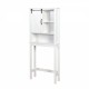 Over-the-Toilet Storage Cabinet, Space-Saving Bathroom Cabinet, with Adjustable Shelves and A Barn Door 27.16 x 9.06 x 67 inch