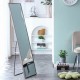 3rd generation gray solid wood frame full-length mirror, dressing mirror, bedroom porch, decorative mirror, clothing store, floor standing large mirror, wall mounted.60