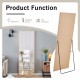 Third generation packaging upgrade, thickened border, light oak solid wood frame full length mirror, dressing mirror, bedroom entrance, decorative mirror, clothing store, mirror.65