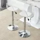 Modern minimalist bar chairs and bar stools. Can rotate 360 ° and adjust lifting. PET backrest and PU seats. Set of 2. Suitable for bars, restaurants, and front desk cashiers.