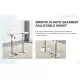 Modern minimalist bar chairs and bar stools. Can rotate 360 ° and adjust lifting. PET backrest and PU seats. Set of 2. Suitable for bars, restaurants, and front desk cashiers.