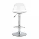 Modern minimalist bar chairs and bar stools. Can rotate 360 ° and adjust lifting. PET backrest and PU seats. Set of 2. Suitable for bars, restaurants, and front desk cashiers.