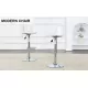 Modern minimalist bar chairs and bar stools. Can rotate 360 ° and adjust lifting. PET backrest and PU seats. Set of 2. Suitable for bars, restaurants, and front desk cashiers.