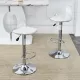 Modern minimalist bar chairs and bar stools. Can rotate 360 ° and adjust lifting. PET backrest and PU seats. Set of 2. Suitable for bars, restaurants, and front desk cashiers.