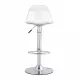 Modern minimalist bar chairs and bar stools. Can rotate 360 ° and adjust lifting. PET backrest and PU seats. Set of 2. Suitable for bars, restaurants, and front desk cashiers.