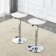 Modern minimalist bar chairs and bar stools. Can rotate 360 ° and adjust lifting. PET backrest and PU seats. Set of 2. Suitable for bars, restaurants, and front desk cashiers.