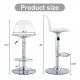 Modern minimalist bar chairs and bar stools. Can rotate 360 ° and adjust lifting. PET backrest and PU seats. Set of 2. Suitable for bars, restaurants, and front desk cashiers.