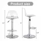 Modern minimalist bar chairs and bar stools. Can rotate 360 ° and adjust lifting. PET backrest and PU seats. Set of 2. Suitable for bars, restaurants, and front desk cashiers.