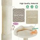 54in Cat tree, indoor cat high-rise multi-story tower, pet playroom with large apartment, beige