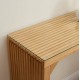 Pine Dining Bench and Table, Indoor Wood Bench for Entryway,Living Room,Kitchen and Bedroom Table and Bench Set (Nature, Bench & Table) Small