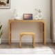 Pine Dining Bench and Table, Indoor Wood Bench for Entryway,Living Room,Kitchen and Bedroom Table and Bench Set (Nature, Bench & Table) Small