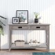 Whitewashed Wood 2-Drawer 1-Shelf Console and Entry Table