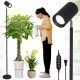 Grow Lights Stand for Indoor Plants Full Spectrum Tall Plant Light for Indoor Growing with 20W COB Plant Light Bulb,4/8/12H Timer, Led Growth Floor Lamp for Large Plant Seedling(6 Level Height)