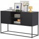 Modern Sideboard Buffet with Plenty of Storage Space - Anti-tilt mechanism, Elegant handles, Silent magnetic closure and Eco-friendly finish for kitchen, dining room and living room.