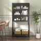 59 InchH Heavy Duty Metal Storage Cabinet,Sideboards & Buffet,Display Storage Cabinet with Glass Doors and 2 Adjustable Shelves, Tall Bookcase Modern Bookshelf Cabinet for Home Office, Living Room