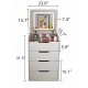 3 in 1 Vanity Desk with Plip Top Mirror,Small Make Up Vanity Set with Visible Glass Desktop,Compact Makeup Vanity with 3 Drawers,Cushioned Tool,Dressing Table for Bedroom