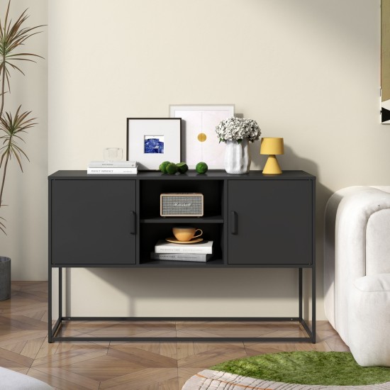 Modern Sideboard Buffet with Plenty of Storage Space - Anti-tilt mechanism, Elegant handles, Silent magnetic closure and Eco-friendly finish for kitchen, dining room and living room.