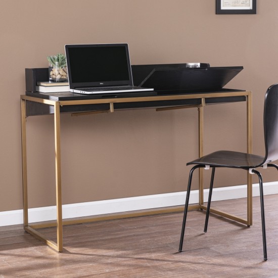 Caldlin Flip-Top Desk w/ Storage