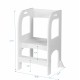 Child Standing Tower, Step Stools for Kids, Toddler Step Stool for Kitchen Counter,Gray