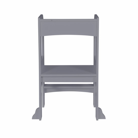 Child Standing Tower, Step Stools for Kids, Toddler Step Stool for Kitchen Counter,Gray