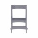 Child Standing Tower, Step Stools for Kids, Toddler Step Stool for Kitchen Counter,Gray