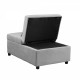 Folding Ottoman Sofa Bed  Gray