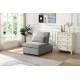 Folding Ottoman Sofa Bed  Gray