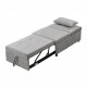 Folding Ottoman Sofa Bed  Gray