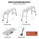 Aluminum Work Platform Large Size Step Stool Folding Portable Work Bench 40