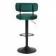 Modern Bar Stools Set of 2,Curved Backrest Upholstered Counter Height Bar Stools,Adjustable Bar Stool 24.5