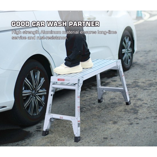 Aluminum Work Platform Large Size Step Stool Folding Portable Work Bench 40