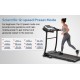 NEW Home Folding Treadmill with Pulse Sensor, 2.5 HP Quiet Brushless Motor , 7.5 MPH, 300LBS Weight Capacity Walking Jogging Machine with 3 Level Incline 12 Preset Programs for Home Gym