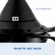 30 In Intergrated LED Ceiling Fan Lighting with Matte Black ABS Blade