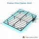 Floating Bed Frame Queen Size with LED Lights ＆ charging station, Metal Platform Queen Bed, 79.9'' L x 60.2'' W x 7.9'' H.