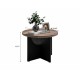 35 Inch Modern Retro Round Coffee Table for Living Room and Bedroom