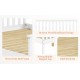 Twin Bed Frames with Headboard, Solid Wooden Platform Bed with Corner, Modern Low Profile Bed Frame, No Box Spring Needed, White