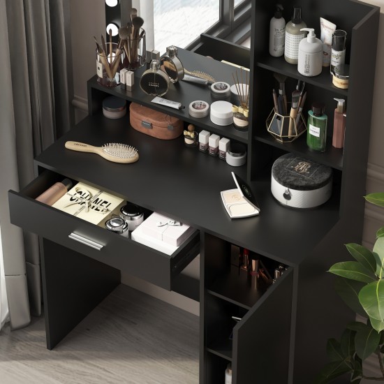 Makeup Vanity Desk with Mirror & Light