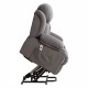 Power Lift Recliner Chair with Heat and Massage Electric Fabric Recliner Chair for Elderly with Side Pocket, USB Charge Port, Remote Control for Living Room (Grey)A+B