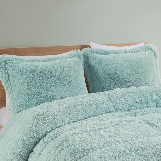 Shaggy Long Fur Comforter Mini Set