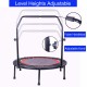 40 Inch Mini Exercise Trampoline for Adults or Kids  Indoor Fitness Rebounder Trampoline with Safety Pad  Max. Load 300LBS