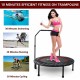 40 Inch Mini Exercise Trampoline for Adults or Kids  Indoor Fitness Rebounder Trampoline with Safety Pad  Max. Load 300LBS