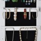 Full Mirror Fashion Simple Jewelry Storage Cabinet  With Led Light  Can Be Hung On The Door Or Wall