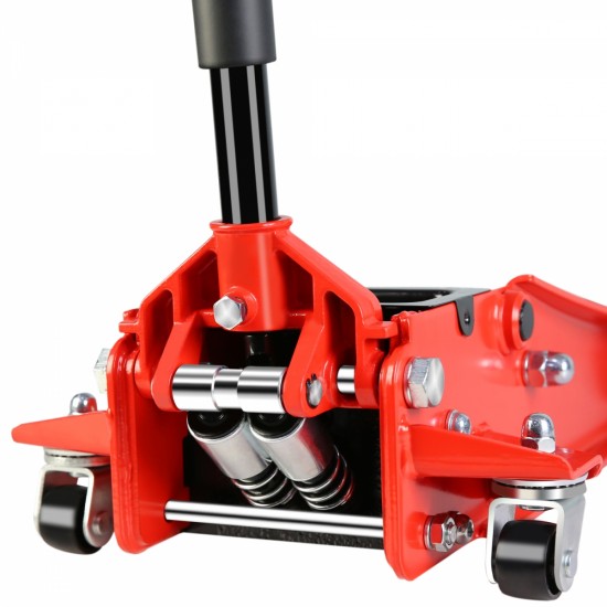 Floor Jack, 4 Ton Low Profile Floor Jack, Heavy-Duty Steel Racing Floor Jack with dual  Piston Quick Lift Pump, Floor Jack Lifting Range 4 Inch-21 Inch