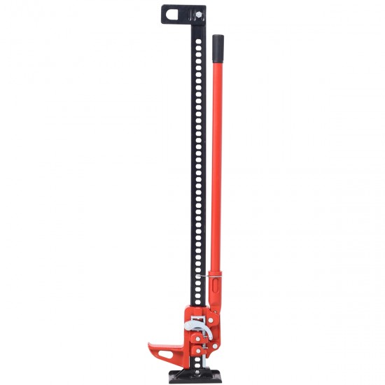 High Lift Farm Jack, 48 Inch Utility Farm Jack, 7000 lbs Capacity Ratcheting Off Road Utility Jack, Heavy-Duty Farm Jack for Tractor, Truck, SUV, Bumper Lift, RED