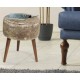 Flora Ottoman 108 Light Brown