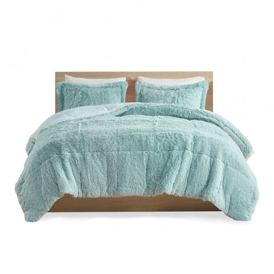 Shaggy Long Fur Comforter Mini Set