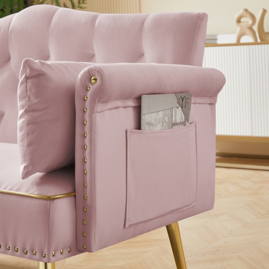 PINK 2 SEATER SOFA