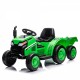 12V Kids Ride On Electric Tractor Black Knight,Kids Ride On Toy.2WD,Non-skid tires, steering wheel, foot pedal,With Removable storage tug,Light,Bluetooth,Music,MP3,USB,Power Display For Kids Aged 3+.