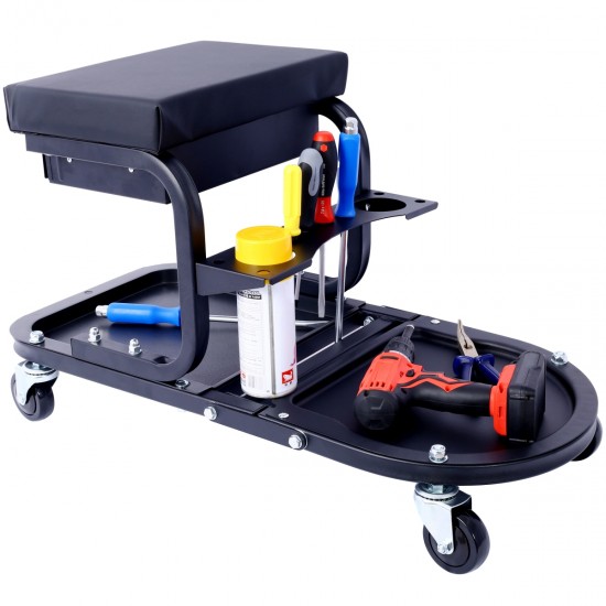 Ultimate Rolling Detailing & Utility Cart, (For Cars, Trucks, SUVs, RVs, Home, Garden, Garage & More) 15' 1/2 Inch x 8' 3/4 Inch x 18' 1/2 Inch - Black