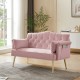 PINK 2 SEATER SOFA